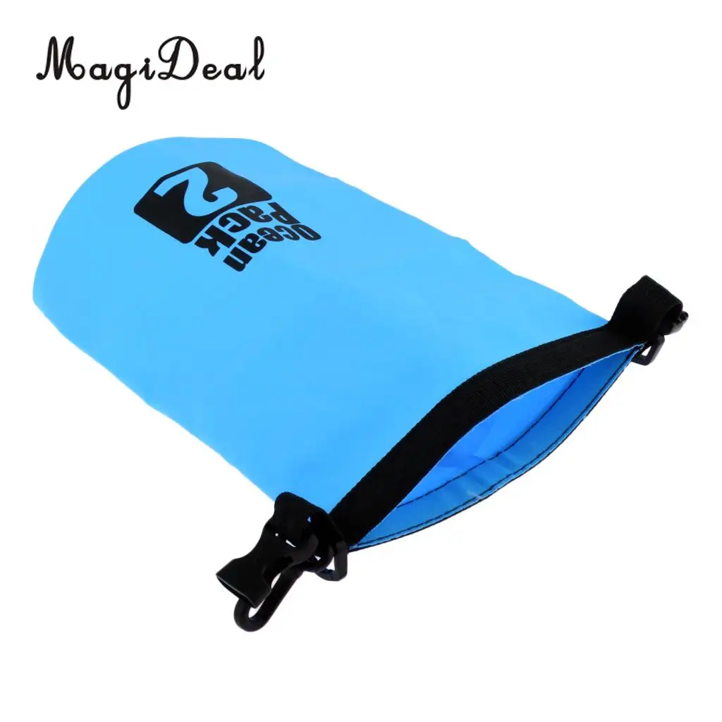 MagiDeal 2L PVC Waterproof Dry Bag Sack for Canoe Kayak Boating Kayaking Floating Dinghy Fishing Surfing Camping Accessories
