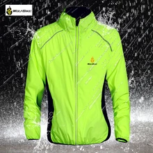 WOLFBIKE Cycling Windproof Long Sleeve Jersey Windbreaker Riding Waterproof Bicycle Bike Jacket Cycle Wear Sports Wind Coat Men wosawe windproof cycling jackets men women riding waterproof cycle clothing bike long sleeve jerseys sleeveless vest wind coat