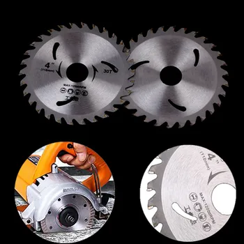

New Alloy Steel Circular Saw Blade 30 Teeth Wheel Discs For Cutting Wood Aluminum Iron Plate Power Tools 4''/110mm