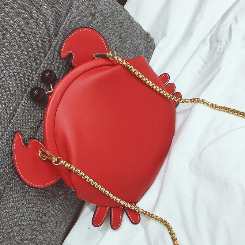 Women HandBags 2016 Fashion Cute Personality Women s Handbag Crab Bag Small Bag All match Chain