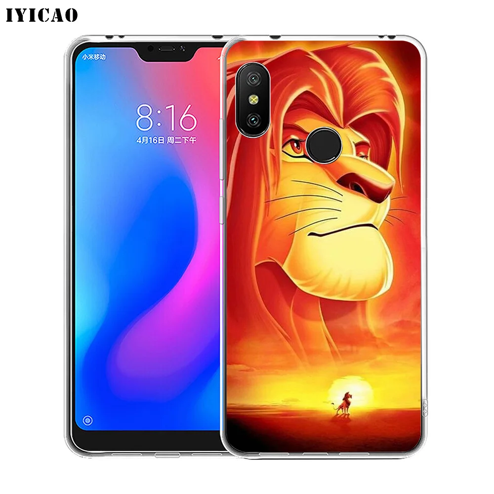 Мягкий силиконовый чехол для телефона IYICAO The Lion King Simba Xiaomi Redmi 4A 5A 6A Note 7 6 5 Pro Plus 4X