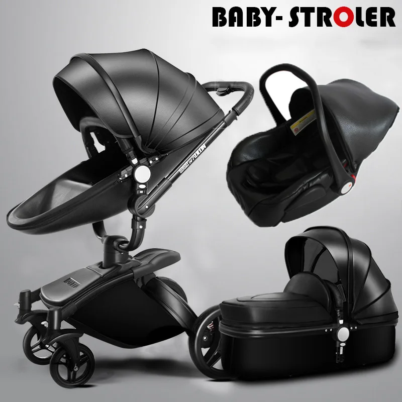 Aulon Детские коляски 3 в 1 с Автокресло высокое landscope складной коляски для ребенка от коляски новорожденных carrinho de bebe