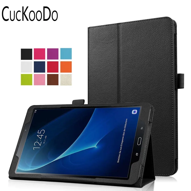 CucKooDo 30 шт/партия Folio Slim Fit PU кожаный чехол выпуска samsung Galaxy Tab 10,1 дюймов планшет(SM-T580/SM-T585