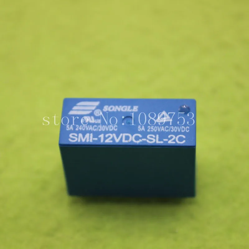 

5pcs SMI-12VDC-SL-2C DC 12V 5A 250V 8PIN Power Relay