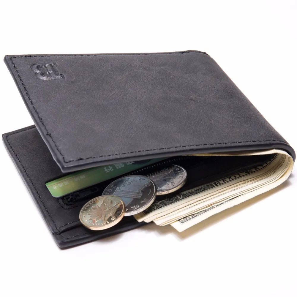 Мужской тонкий кошелек на молнии с сумкой для монет 2017|mens thin wallet|thin walletmen wallet small |