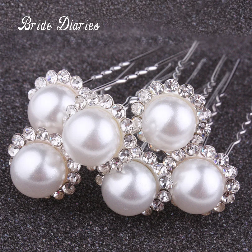 Simulated Pearl Hairwear For Women Fashion Jewelry , Bridal Wedding