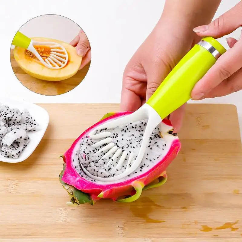 

Multifunctional Plastic Slicer Cutter Seed Remover Convenient Creative Fruit Vegetable Tools Kitchen Tools Gadgets Random Color