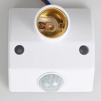 

Hot sale E27 AC220 50/60HZ Infrared Motion Sensor Automatic Light Lamp Holder Switch Intelligent Light Motion Sensing Switch