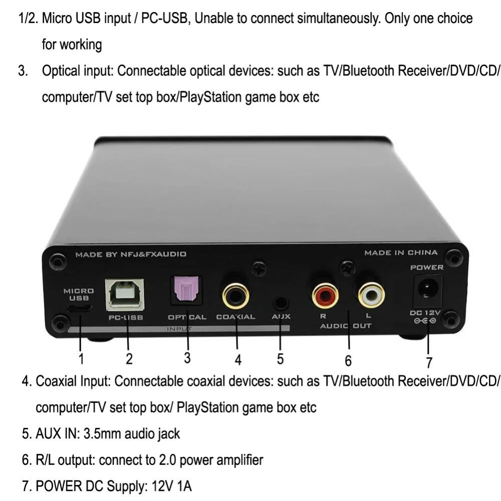 DAC-X7 XMOS AK4490EQ USB DAC Decoder HiFi Audio