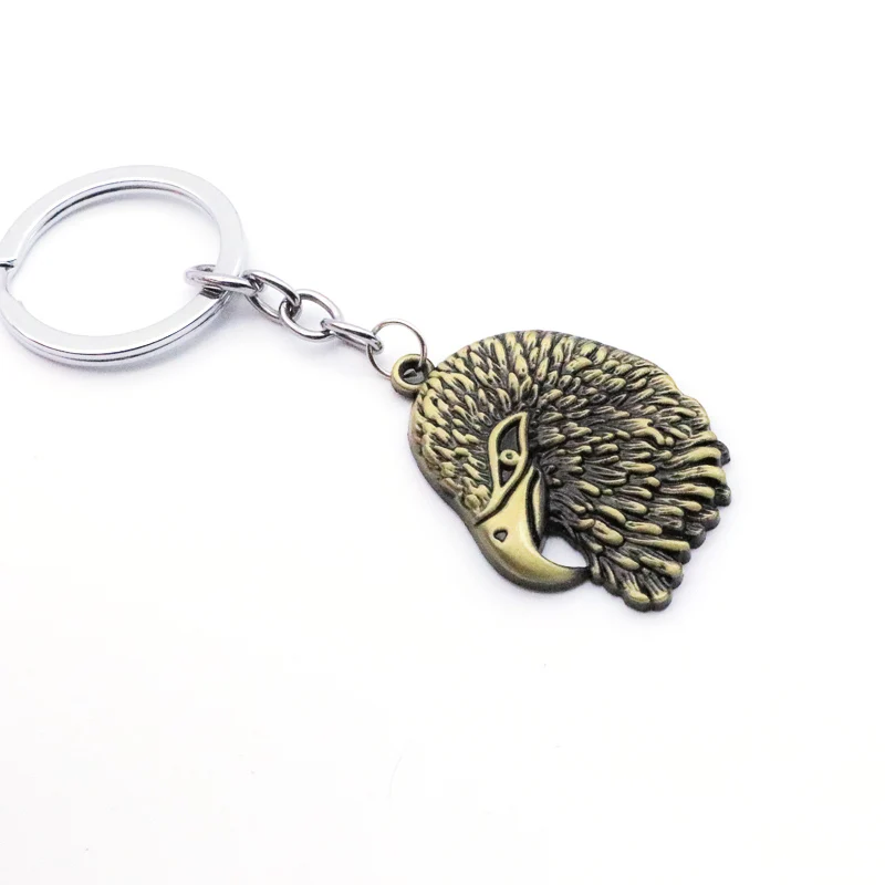 

Eagle Head Keychain Mysterious Bohemia Secret Hawk Keychain Shaped Zinc alloy Natural Ethnic Key Ring Unique Creative Gift