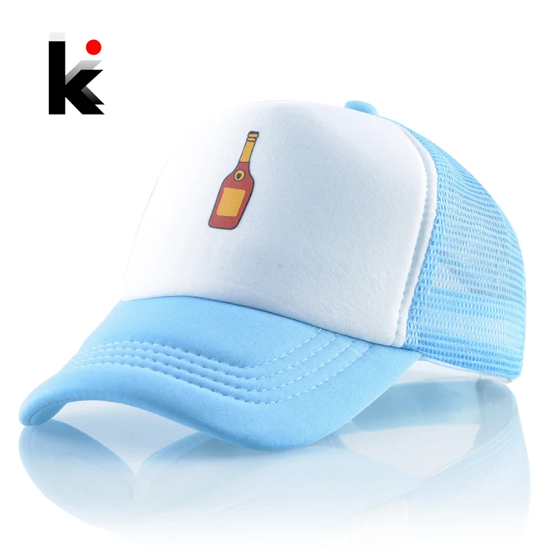 

Infant Baseball Cap Kids Lovely Printing Snapback Mesh Baseball Hats For Boys Girls Summer Breathable Mesh Bones Adjustable Cap