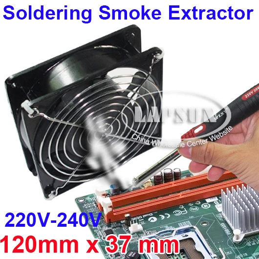 110V 240V AC 12cm Powerful Net Extractor Cooling Fan For Soldering Iron