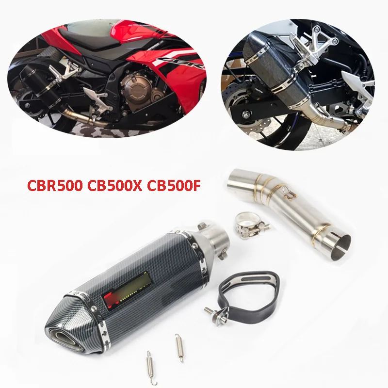 CBR500 CB500F CB500X silenciador de Escape Punta de Escape silenciador conectar enlace de resbalón en el sistema de Escape para Honda CBR500 CB500F CB500X