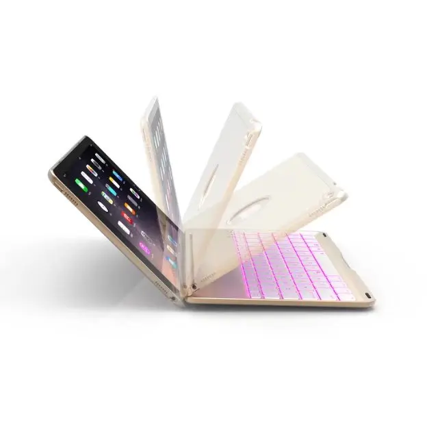 7 цветов светильник с подсветкой беспроводной Bluetooth клавиатура чехол для iPad 9,7 A1822 A1823 A1893 A1954+ стилус+ пленка