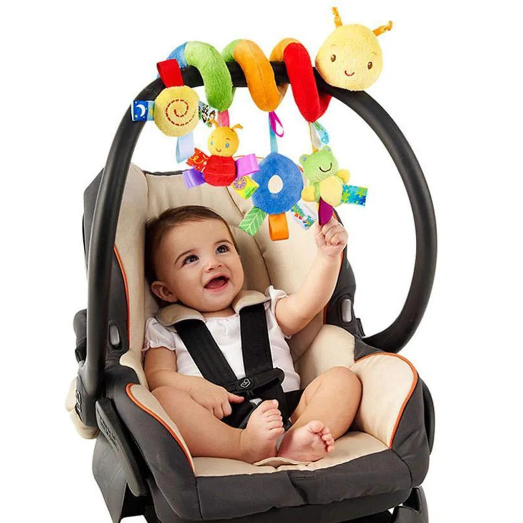 Мягкая детская кроватка для мальчиков и девочек, детская коляска, игрушка, спиральные детские игрушки для новорожденных, автомобильное сиденье, обучающая погремушка, детское полотенце, развивающие игрушки