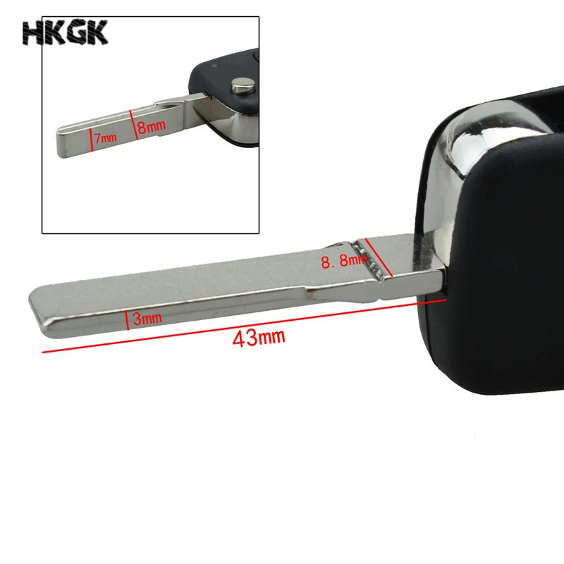 New-Uncut-Remote-Flip-Key-Car-Key-Case-Shell-Fob-Cover-2-Buttons-for-Vw-VOLKSWAGEN (1)