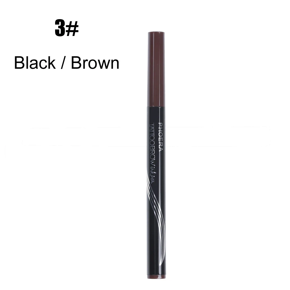 PHOERA Artist Micro Tattoo Brow Definer чернильная ручка - Цвет: 3 Black Brown