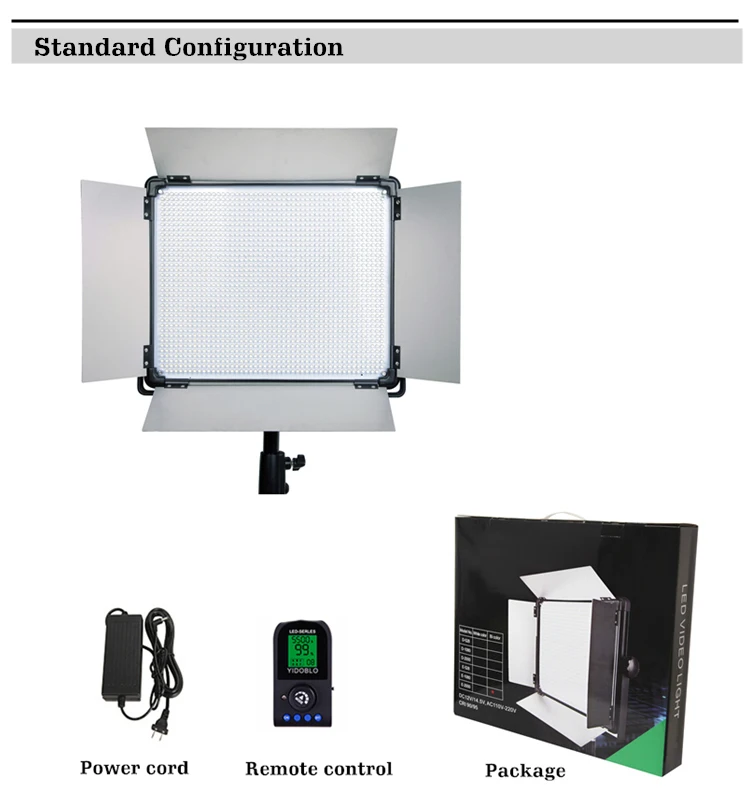 3 * светодиодный видео свет ЖК-экран RC лампа E-1080II Bi-led освещение для студийной фотографии лампы освещения Панель DMX CD50