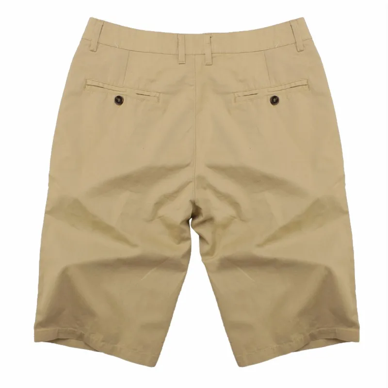 Высокое качество летом Smart Повседневное х/Б мужские шорты Уличная мода плотная Бизнес Формальные хлопчатобумажные брюки шорты Большой