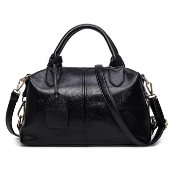 

New Solid Soft PU Leather Women Top-Handle Bag Large Capacity Women Pillow Handbag Tote Shoulder Bag