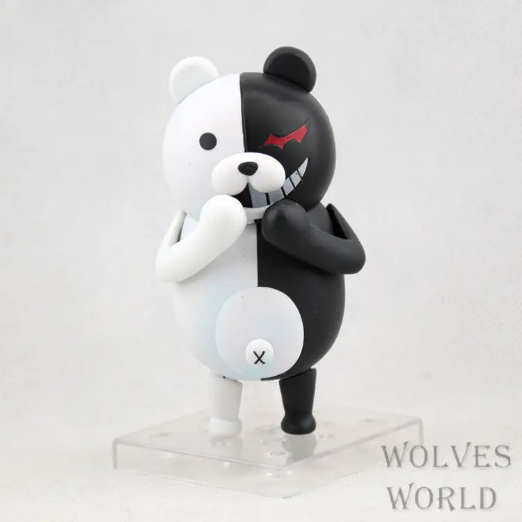 10 см милые Nendoroid Monokuma Супер Dangan Ronpa фигурка модель игрушки куклы ПВХ мультфильмы Аниме Электронные Домашние животные - Цвет: no retail box