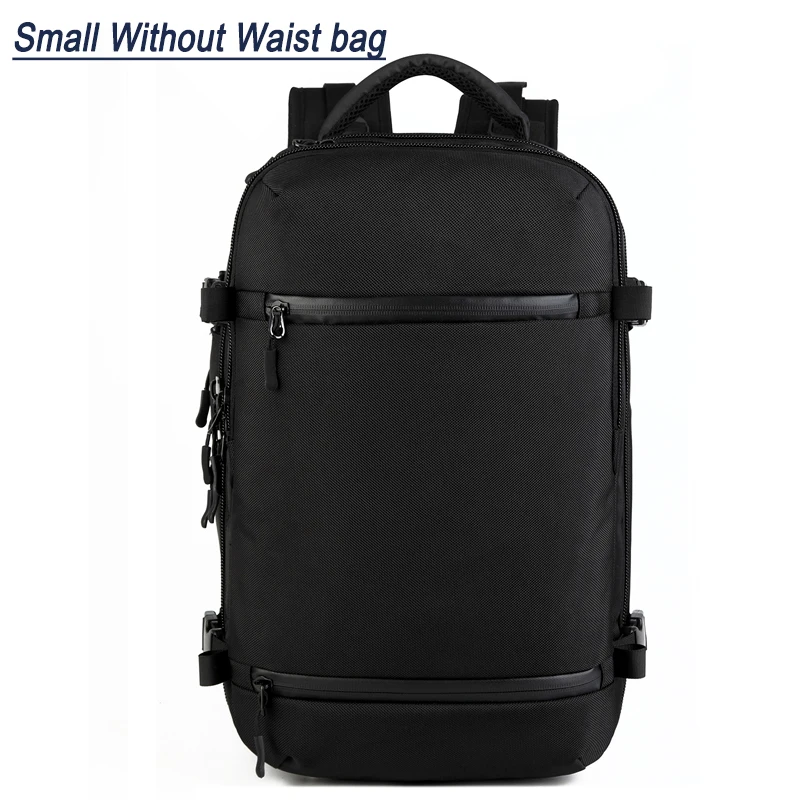 OZUKO Men's Backpack USB 17.3Inch Laptop Backpack School bag Large Capacity Travel Backpack Multi-functional Casual Male Mochila - Цвет: Small Black