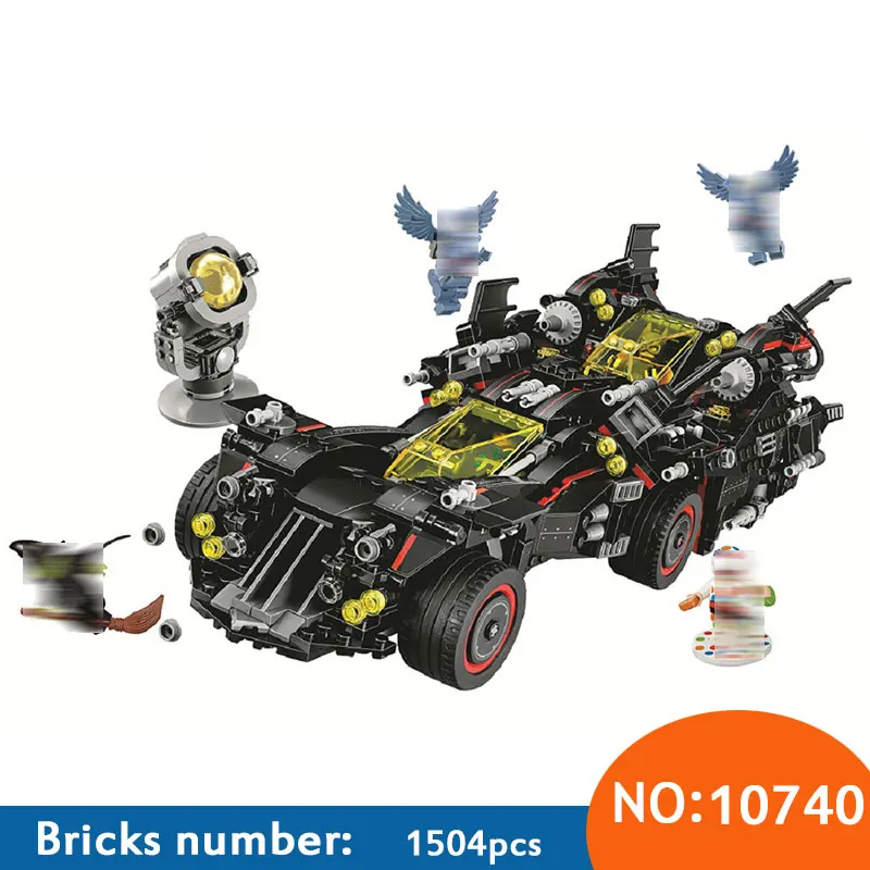 

BATMAN Movies Series The Ultimate Batmobile Building Blocks Car Model Educational Brick Toys Compatible with 70917