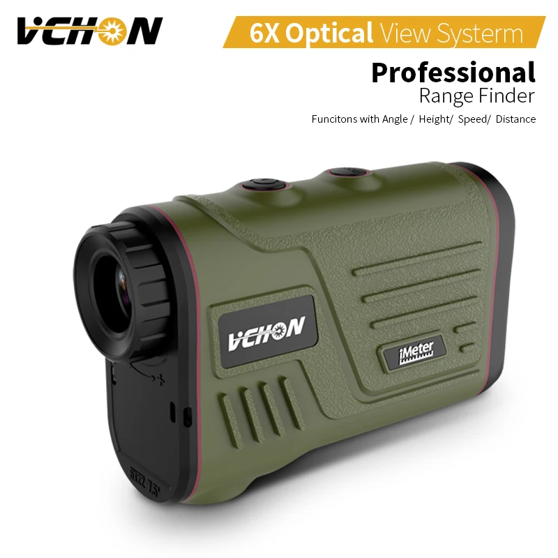 Vchon 1200 м 600 Multifunction 6x Laser Range Finder телескоп угол охота расстояние Гольф дальномер для