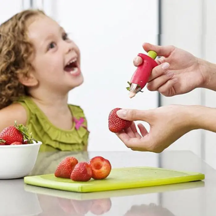 Новый 1 шт. клубника томаты для удаления стволовых Халлер фруктов и овощей