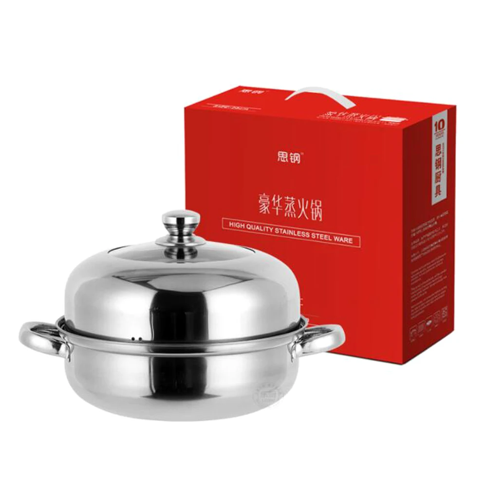 Double Boilers Steamer Pot Multi function stockpot pots Soup Stock Pots 28 CM Cookware Single