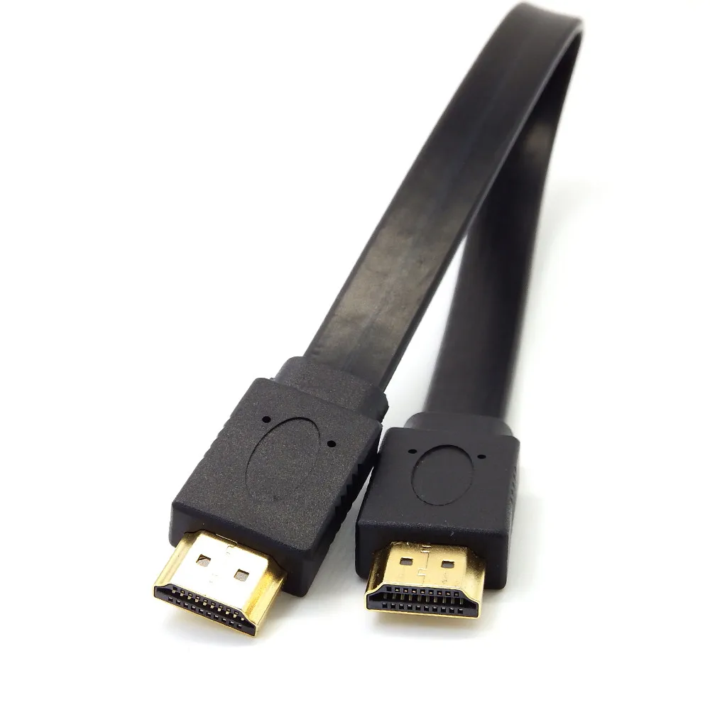 1 шт. Высокое качество 30 см Full HD короткий кабель HDMI Поддержка 3D штекер плоский Шнур