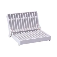 Dish Tendedero Plegable Plato De Plástico Placas De Soporte Plegable Estante Para Platos
