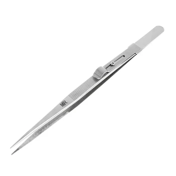 

MR Jewelry Tweezer Lock Catch Tiny Diamond Stainless Steel Adjustable Craft Tool W2952001