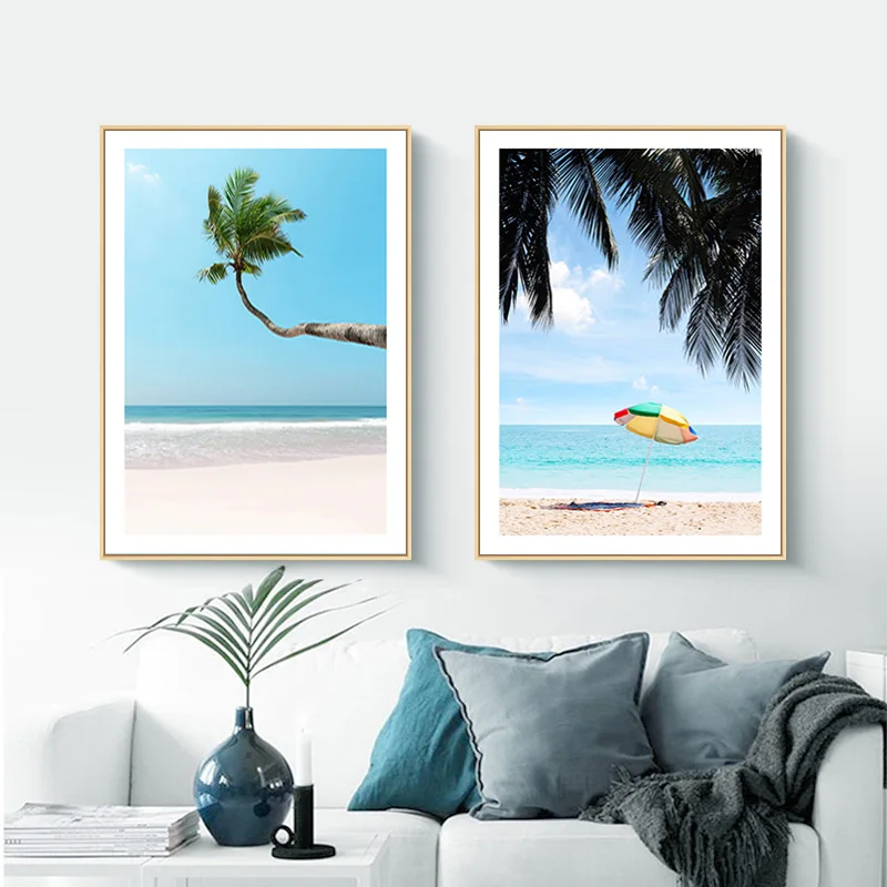 

Nordic poster landscape poster prints printed painting canvas seascape for living room wall decoration maison unframed