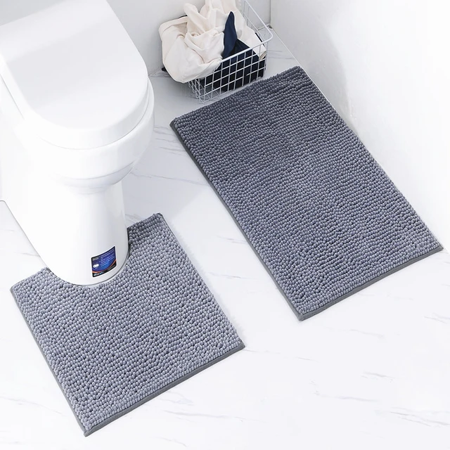 1pc 50*80cm Flower Printed Bathroom Rug, Non-Slip Padded Bath Mat For  Shower, Comfortable Mat With Bathroom Supplies