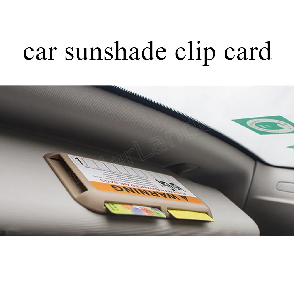 

best price sale Genuine Leather car sunshade car card holder car glass clip 3 colors available