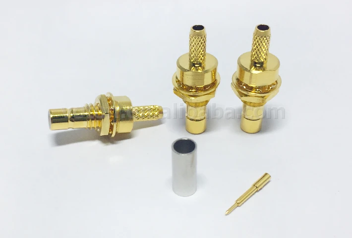 SMB male bulkhead connector crimp for RG316 cable (9)