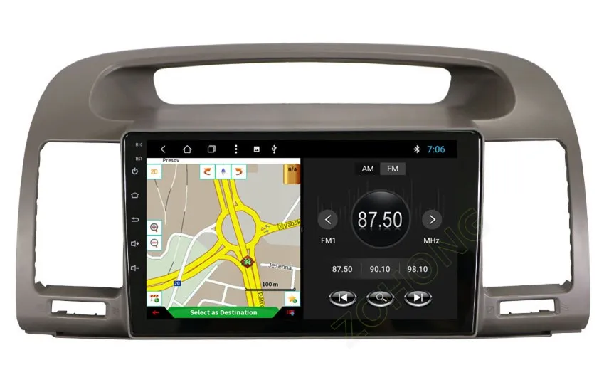 Discount 2.5D 9inch Octa Core Android8.1 For Toyota Camry 2002 2003 2004 2005 2006 CAR DVD Player Navigation gps satnav Radio wifi BT MAP 22
