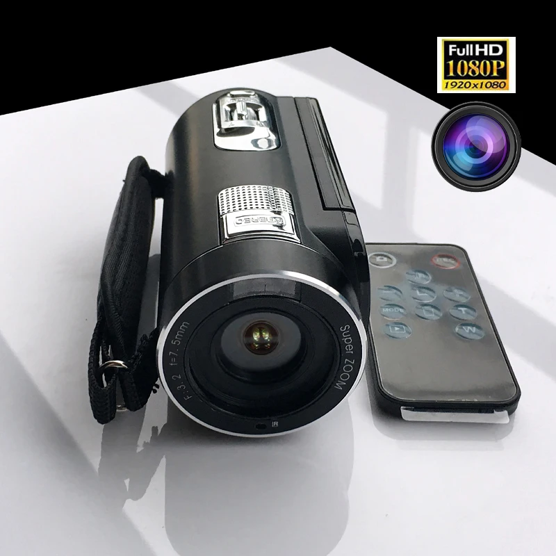 Momomo Портативная HD Цифровая видеокамера 1920x1080P DVR с поворотом на 270 градусов камерой с беспроводным удаленным управлением#5DVF3