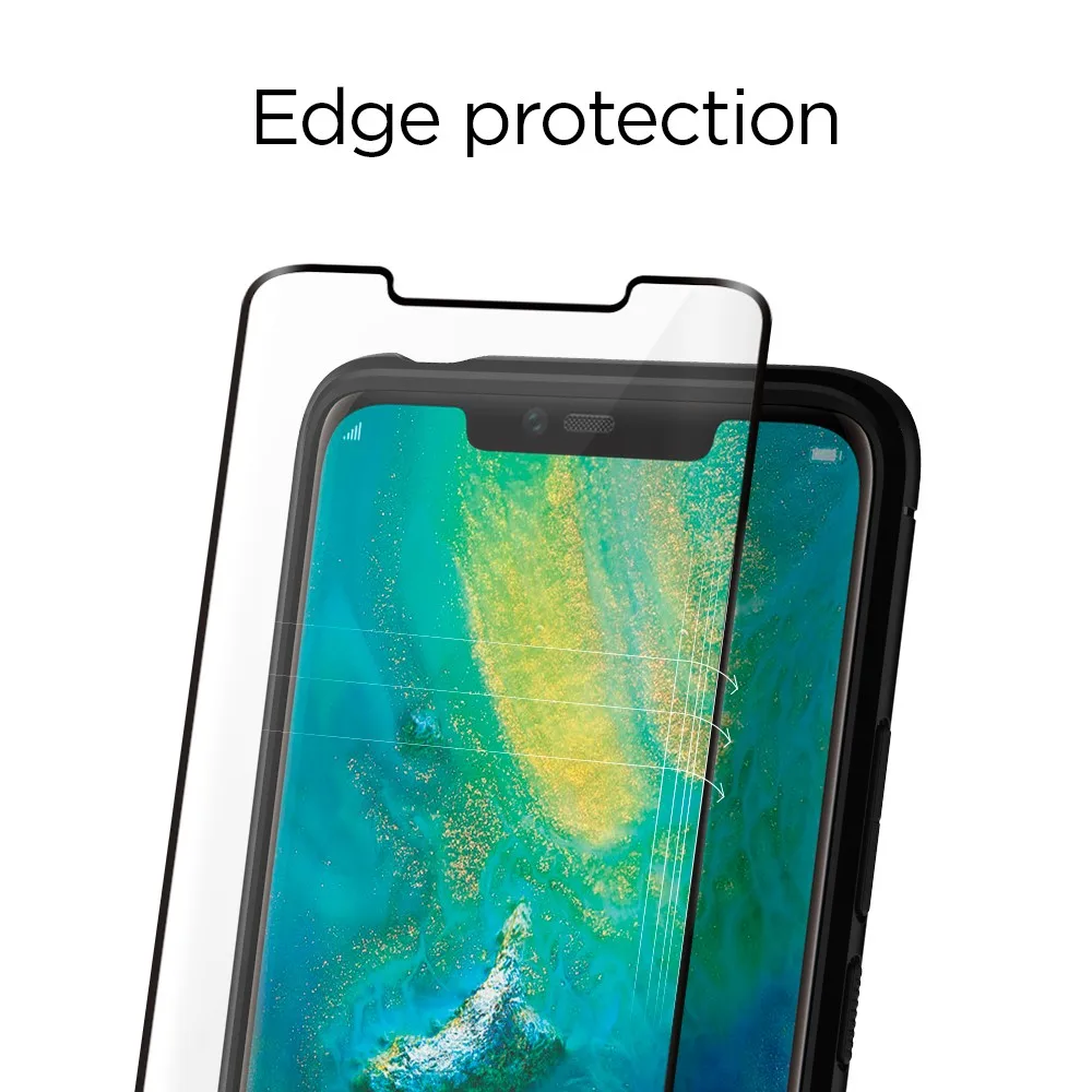 Spigen huawei mate 20 Pro/mate 30/mate 30 Pro защита экрана Glas. tR изогнутая черная(1 упаковка) пленка из закаленного стекла