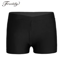 Детские Девочки Шорты Для Йоги V-front шорты на эластичном поясе нижняя часть для спорта тренажерный зал тренировки Гимнастика трико для девочек Justaucorps Fille