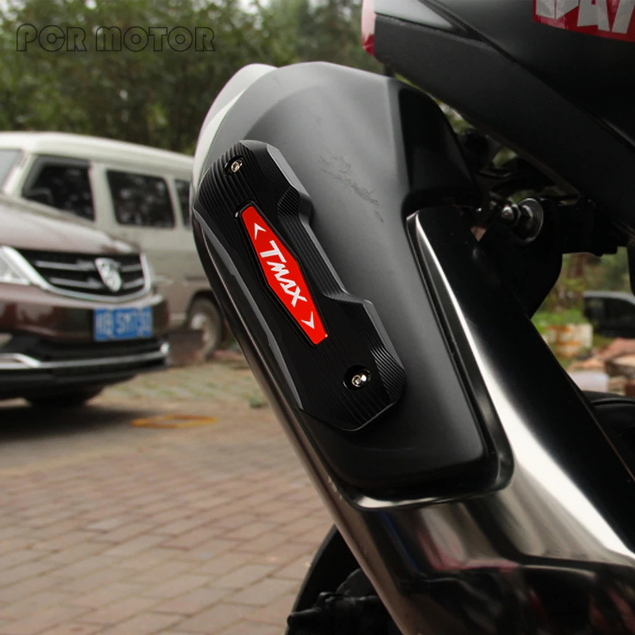 

2018 Motorcycle Aluminum+POM Exhaust Protector decorative Cover Frame slider Protector For Yamaha Tmax 530 tmax530 sx dx 2017