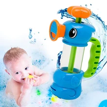 Baby Bath Water Toys Sea Horse Sprinkler Pumping Design Colourful Hippocampal Shape Eco-friendly Plastic ABS Baby Bath Toy