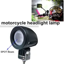 Фара для мотоцикла 10 W мотоциклов светодиодный фар 12 v offroad светодиодный дальнего света 2 шт. пятно луча