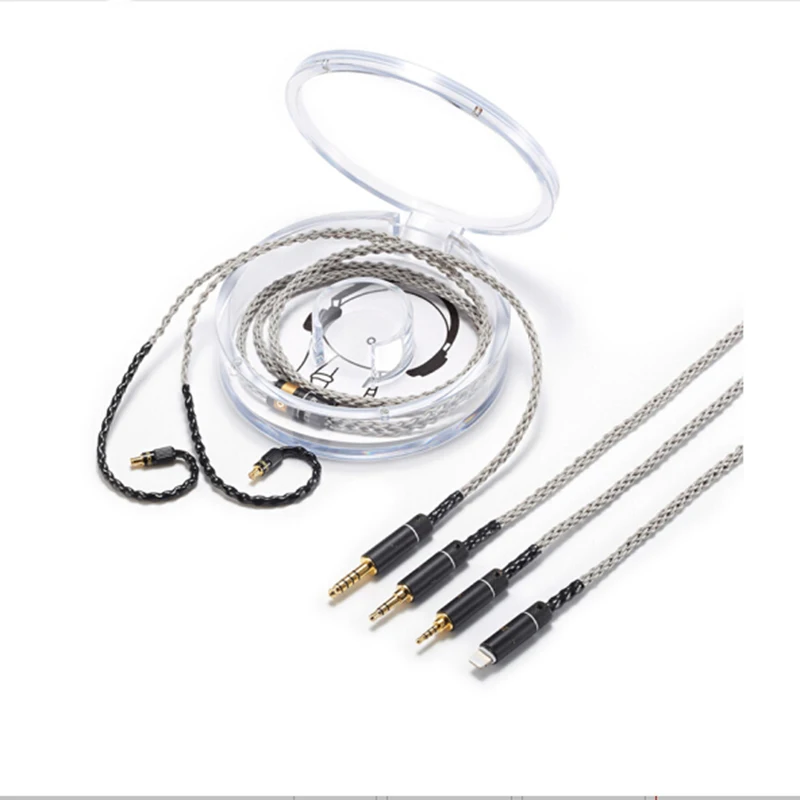 

OKCSC A2DC Earphone Upgade Cable for ath-cks1100/LS200/LS70/LS50/E40/E50 Single Crystal Copper 2.5mm/4.4mm Balanced Plug 3.5mm