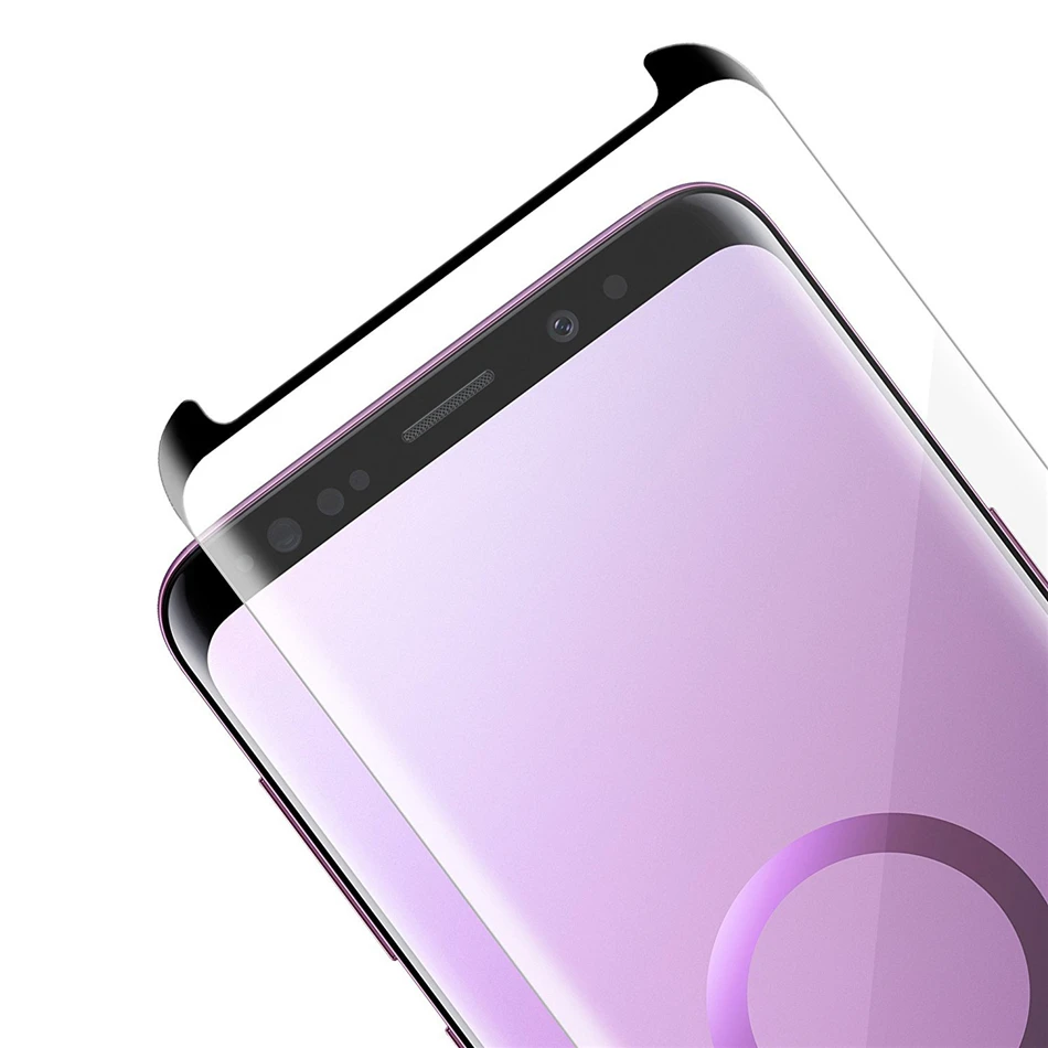 Закаленное стекло для защиты экрана Samsung Galaxy S9 S8 Plus полное изогнутое защитное