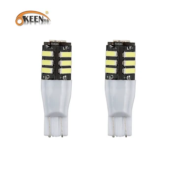 

OKEEN High Lumen DC 12V Led Parking Light Flash Strobe T10 Led Bulbs 7020 11SMD White Blue Red Color Lights For Car Interior Use