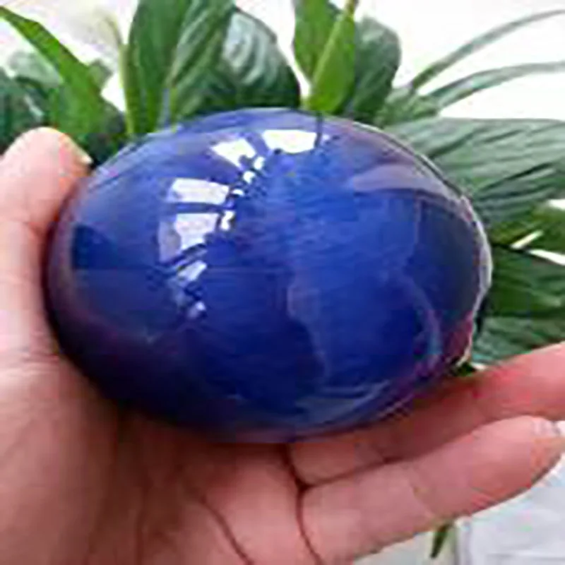 

Hot Vender ASIAN QUARTZ AZUL PROFUNDO CAT EYE BOLA de CRISTAL ESFERA 80 MM + SUPORTE