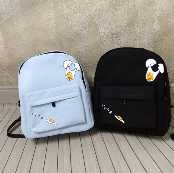 

2017 new Harajuku children Broken egg couples backpack students preppy style schoolbag women's poached egg travel shoulder bag