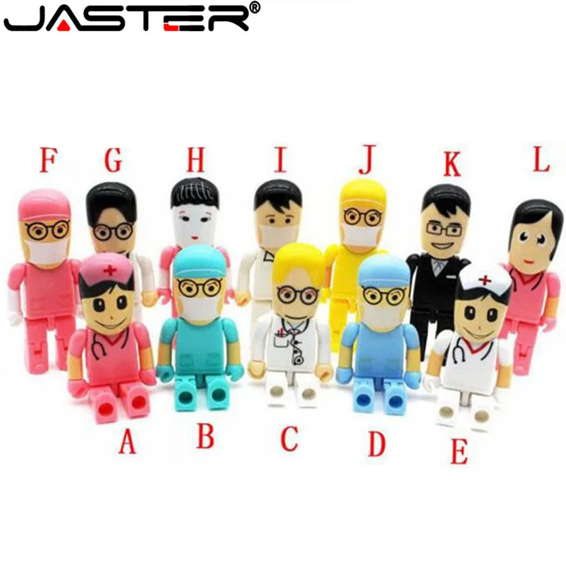 

JASTER wholesale Doctors USB 2.0 nurse usb flash drive medical pendrive 4GB 8GB 16GB 32GB 64GB memory stick gift for hospital